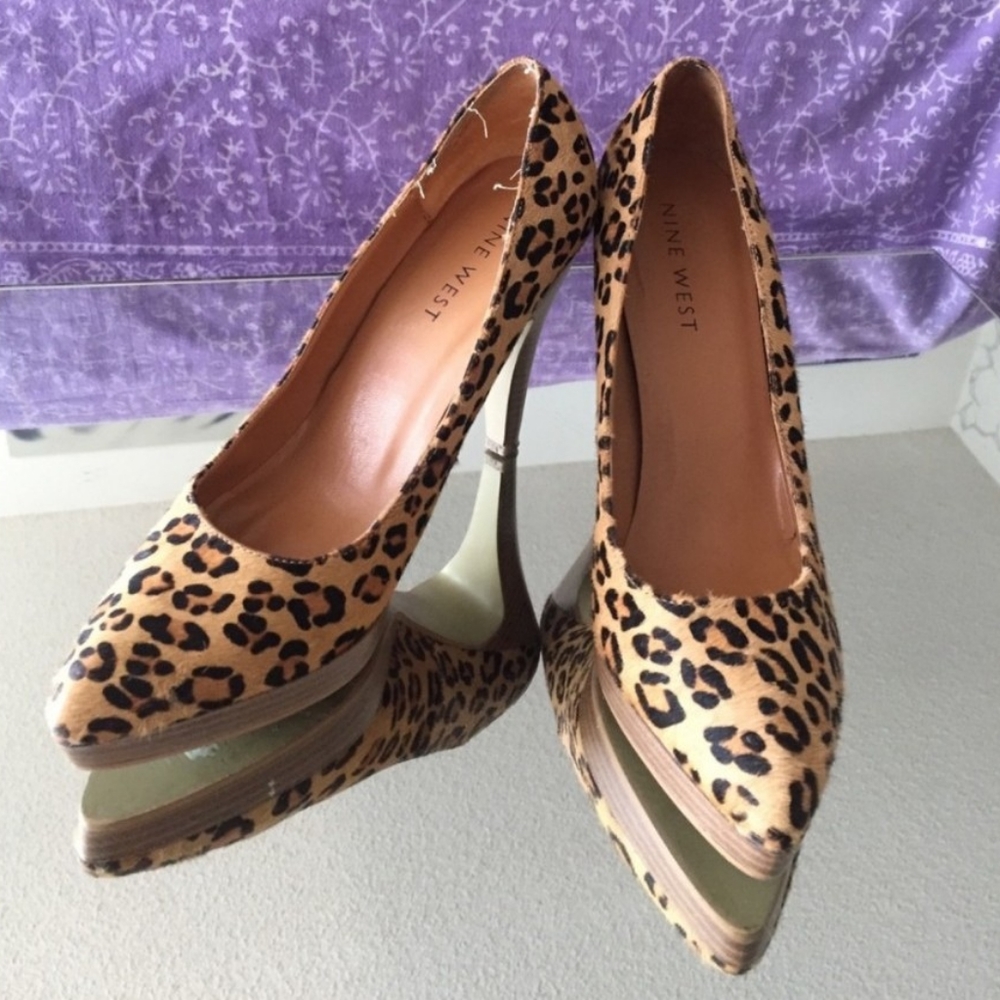 Nine West Leopard Heels🔥.